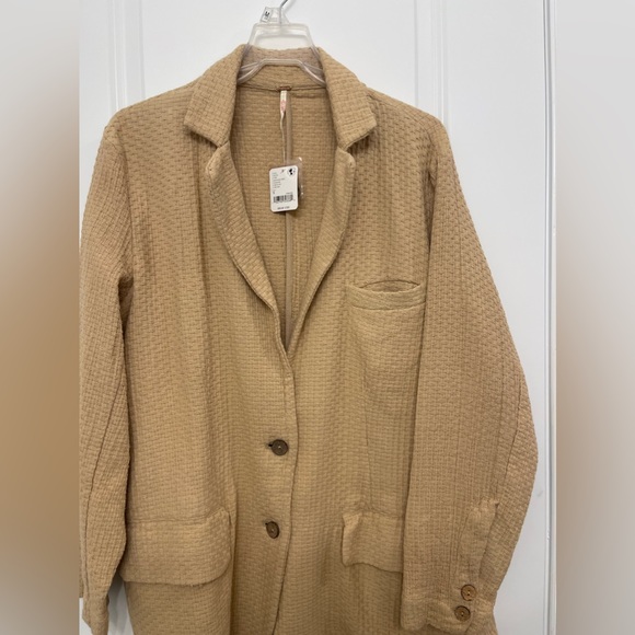 NWT Free People Small Mustard Seed Oversized Blazer - Picture 4 of 8